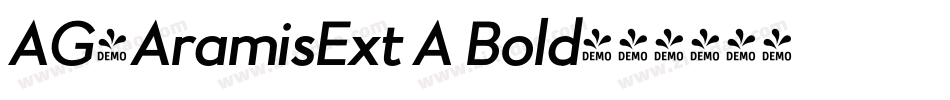 AG-AramisExt A Bold字体转换
